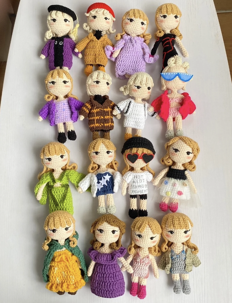 taylor swift crochet dolls